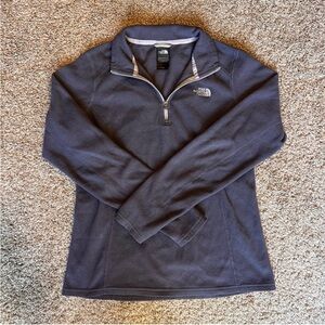 North Face Purple Quarter Zip Fleece Sweater